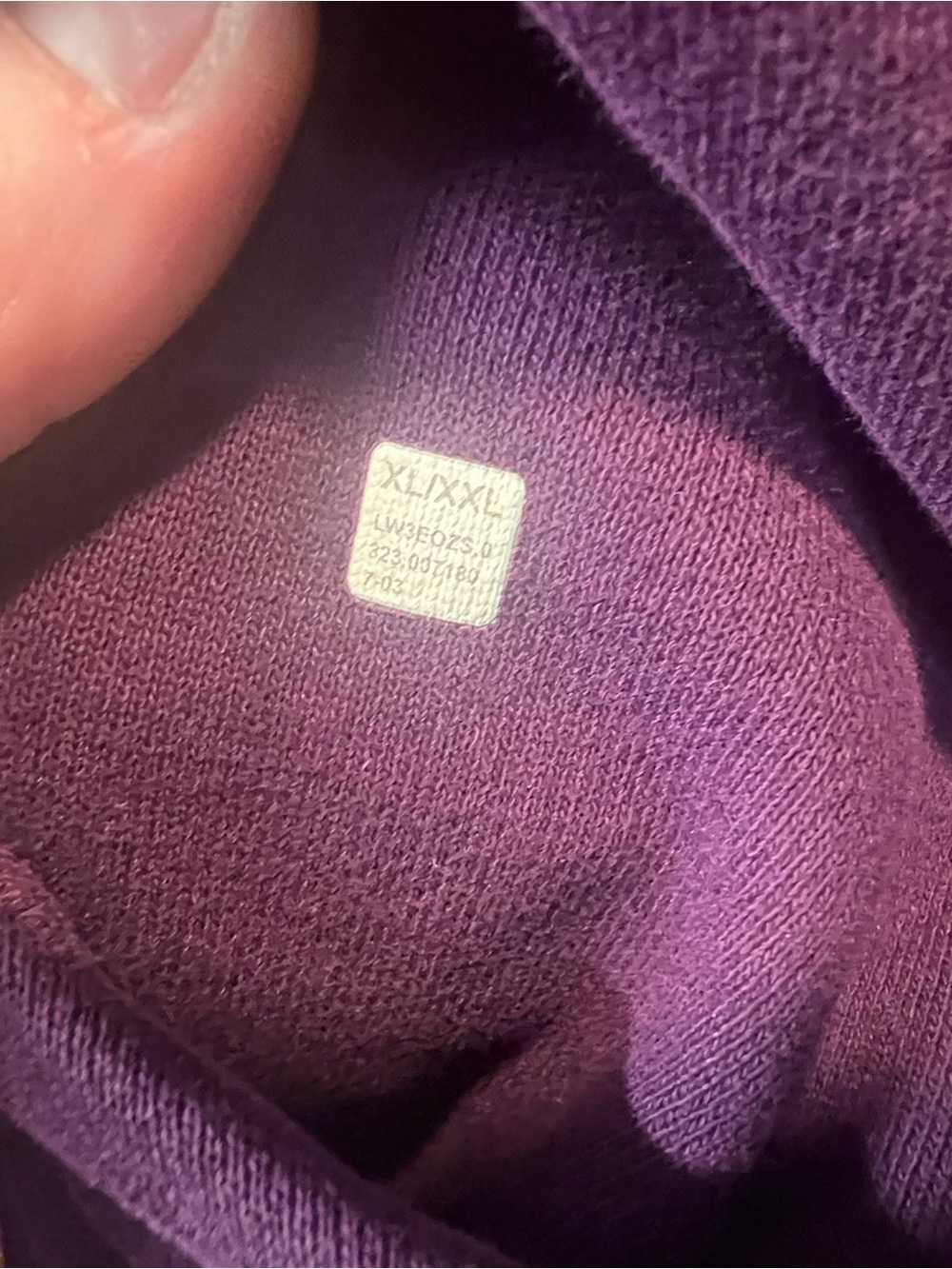 180. Lululemon Scuba Oversized Full-Zip Hoodie Dramatic Magenta XL XXL - Picture 8 of 13
